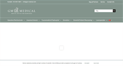 Desktop Screenshot of gm-medical.com